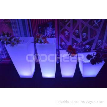 Remote Rechagerable Waterproof Led plant pots that light up